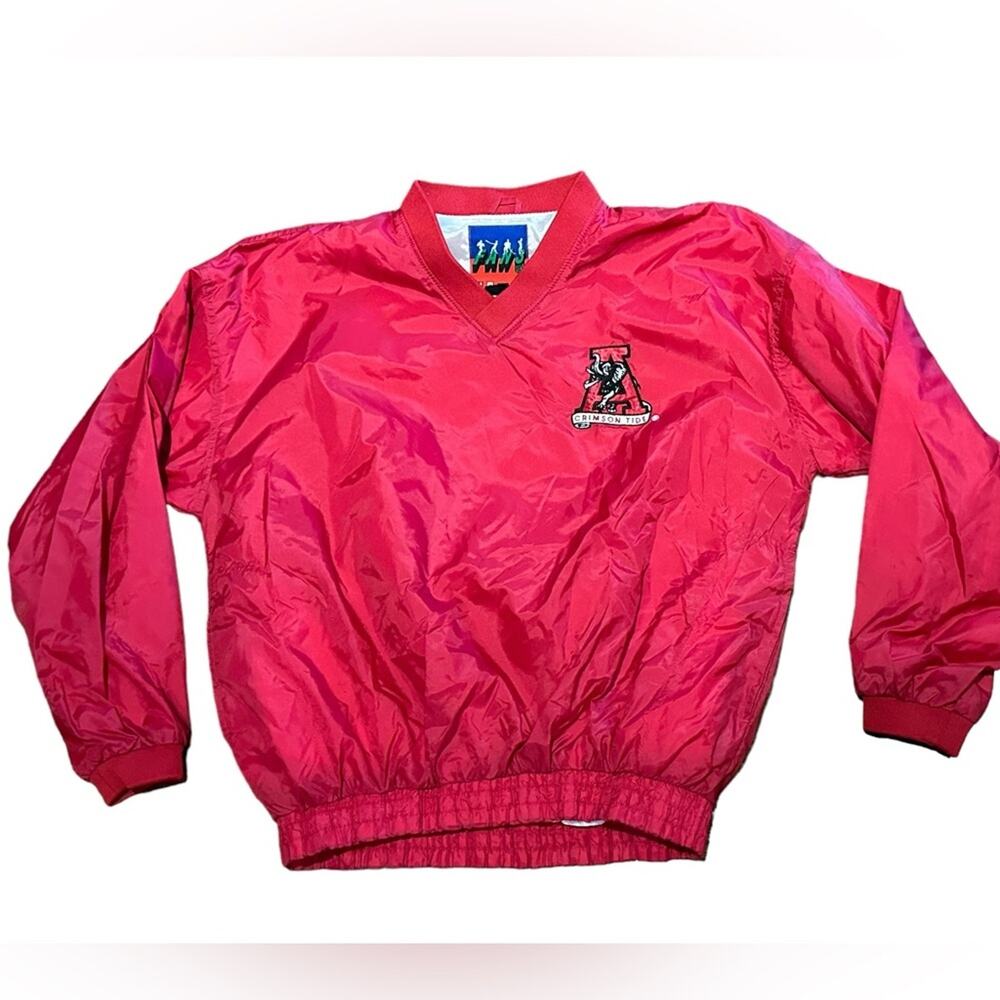 University of Alabama Crimson Tide Men’s Medium Windshirt Red Long Sleeve
